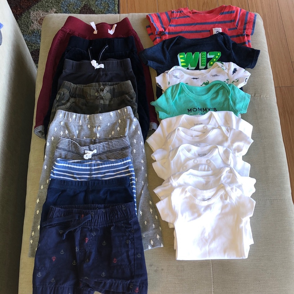 Baby Boys top and bottoms Bundle, size 3m/3-6m